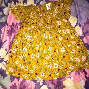 Yellow baby sun dress